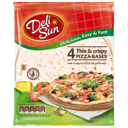 Delisun Pizza Wraps - flatbread for pizza base