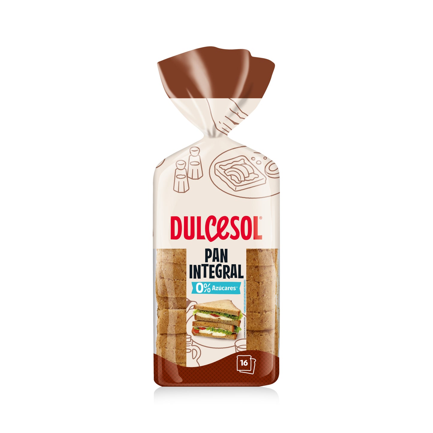 Dulcesol Sliced Bread - bakery product packaging