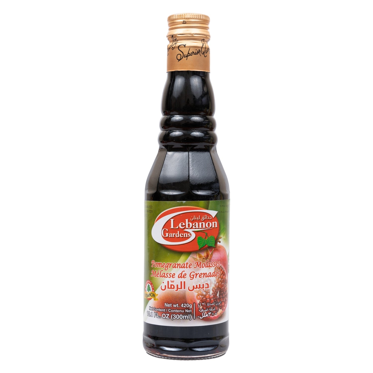 Lebanon Garden Pomegranate Molasses bottle - traditional Middle Eastern syrup