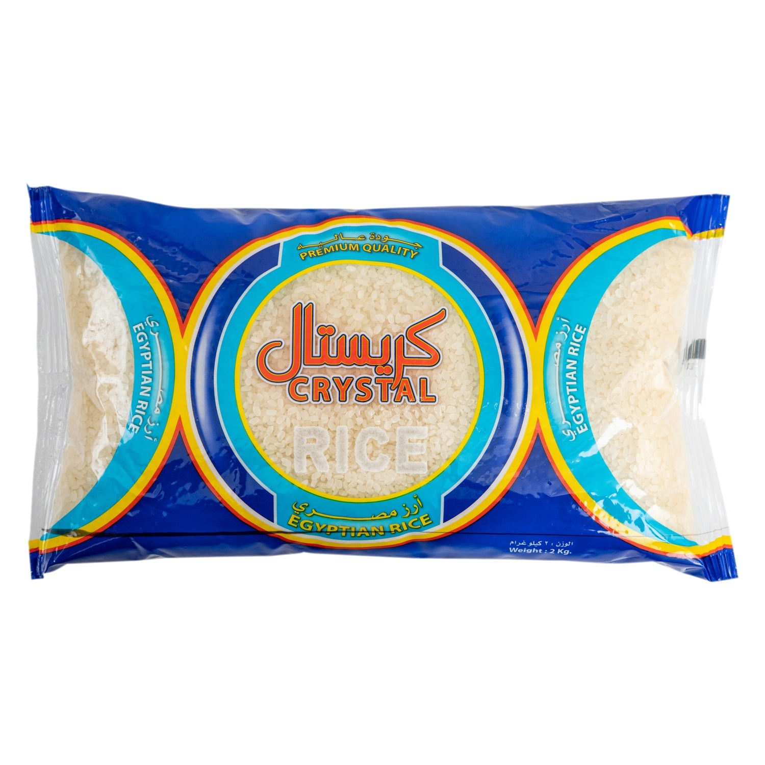 Crystal Egyptian Rice 2kg bag - 12 pieces carton