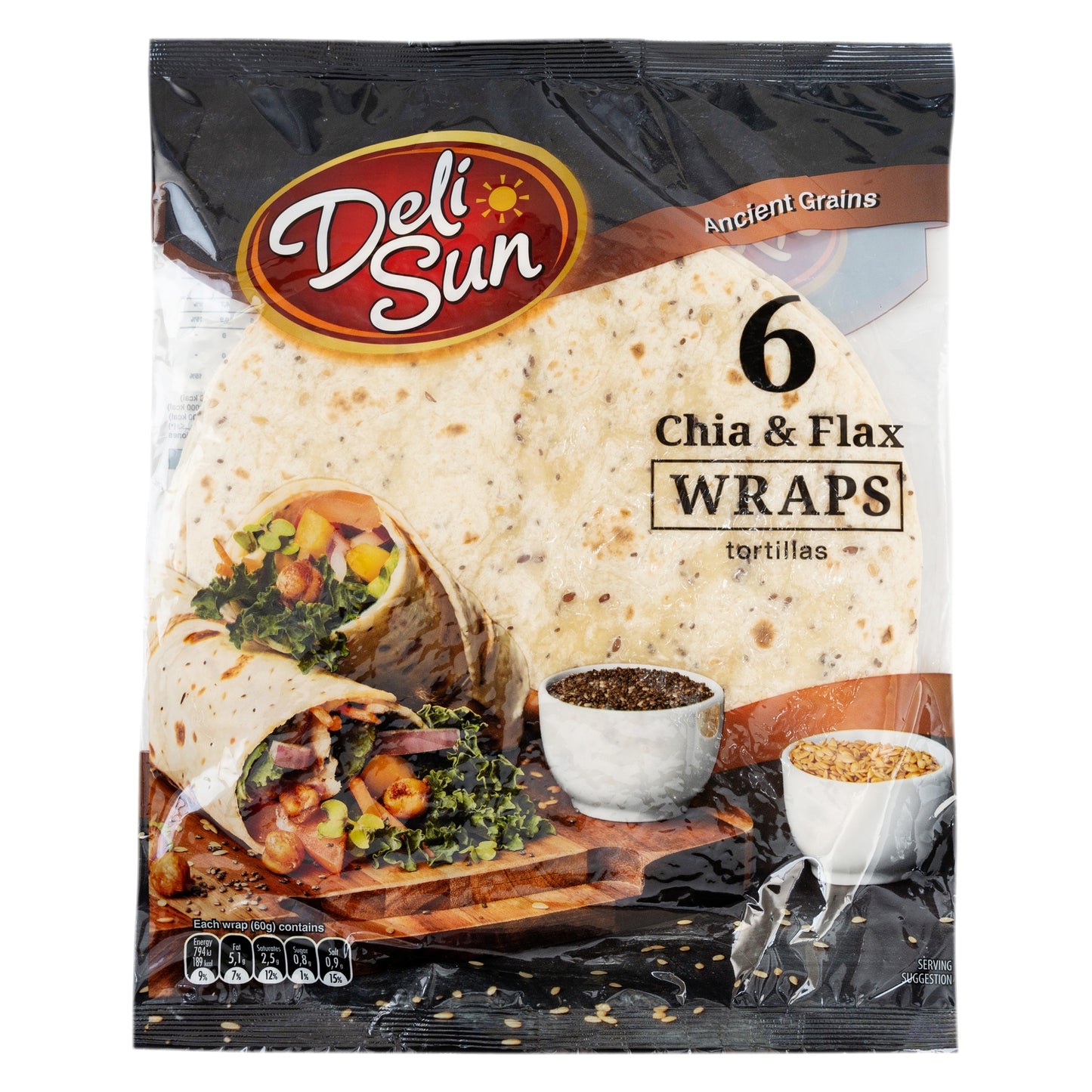 DELISUN MULTIGRAIN TORTILLA WRAPS