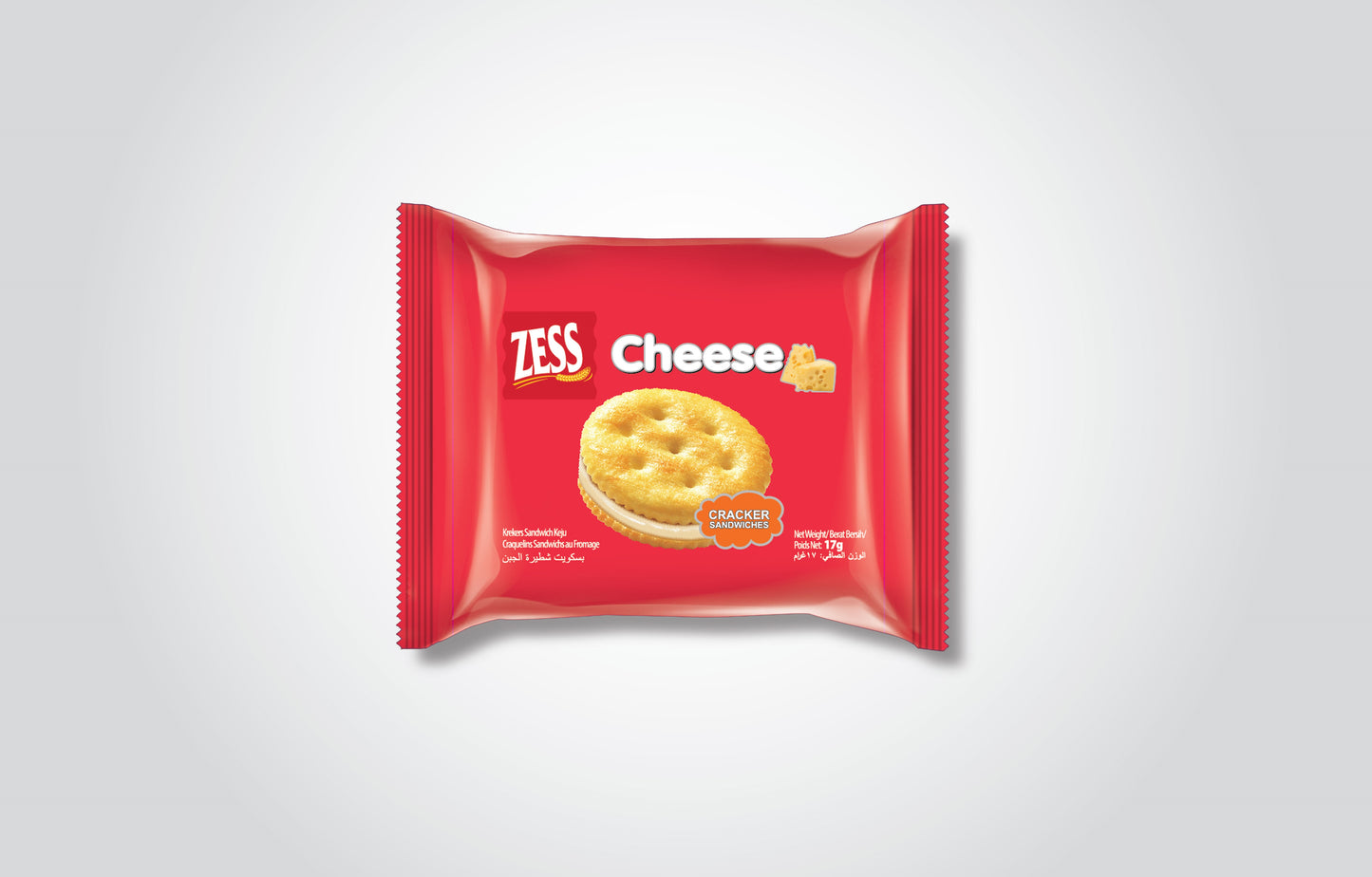 ZESS Cheese Crackers 340g - product packaging view