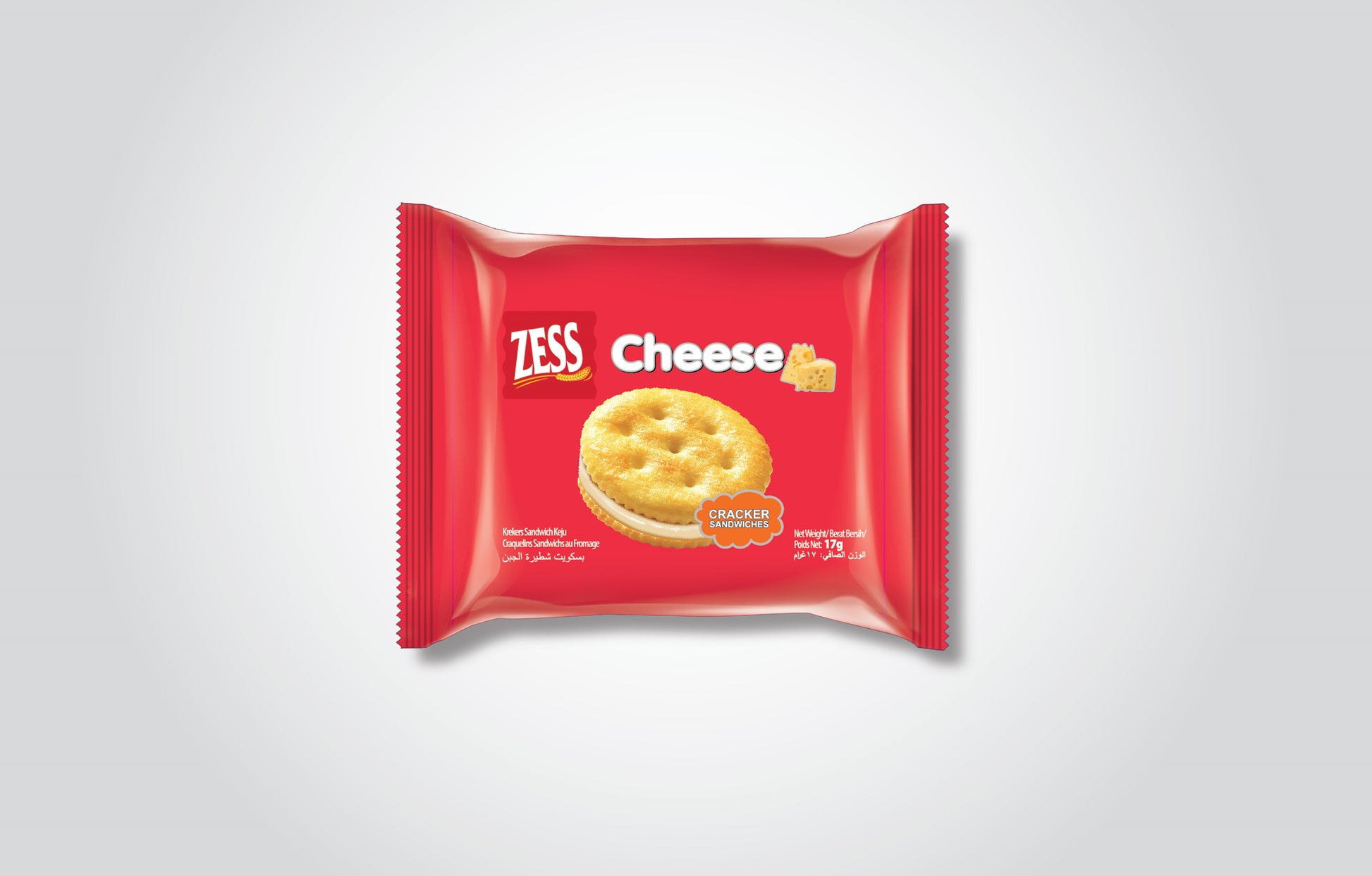 ZESS Cheese Crackers 340g - product packaging view